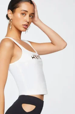 Metallic Honey Graphic Tank Top