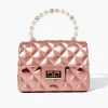Metallic Quilted Crossbody Bag