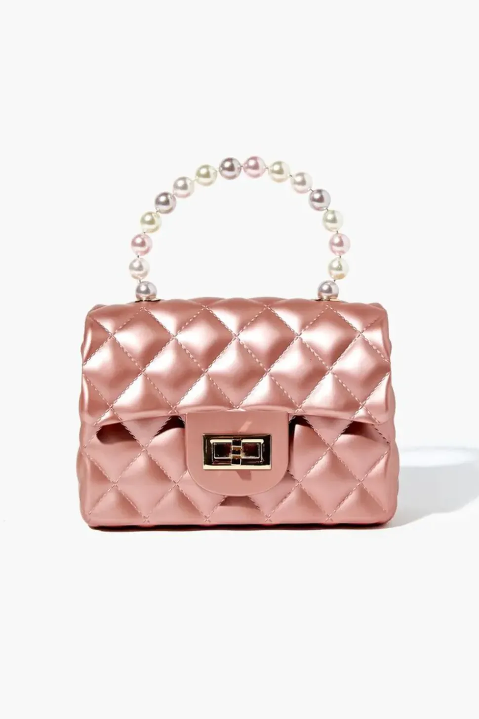 Metallic Quilted Crossbody Bag