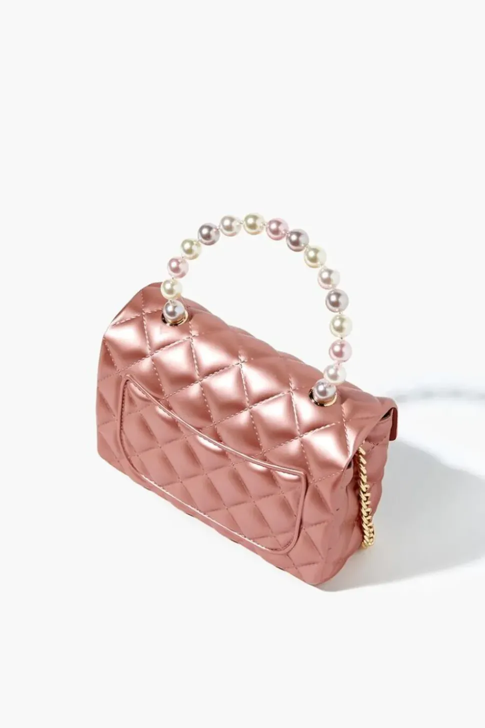 Metallic Quilted Crossbody Bag