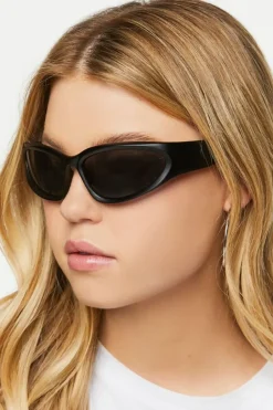 Metallic Shield Sunglasses