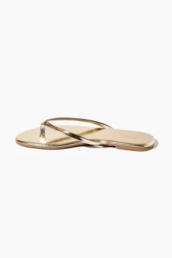 Metallic Thong Sandals