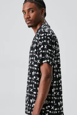 Midnight Print Buttoned Shirt