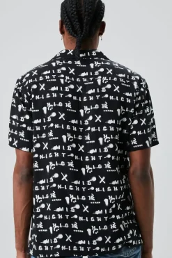 Midnight Print Buttoned Shirt