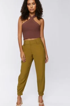 Mid-Rise Ankle Pants