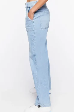 Mid-Rise Denim Joggers