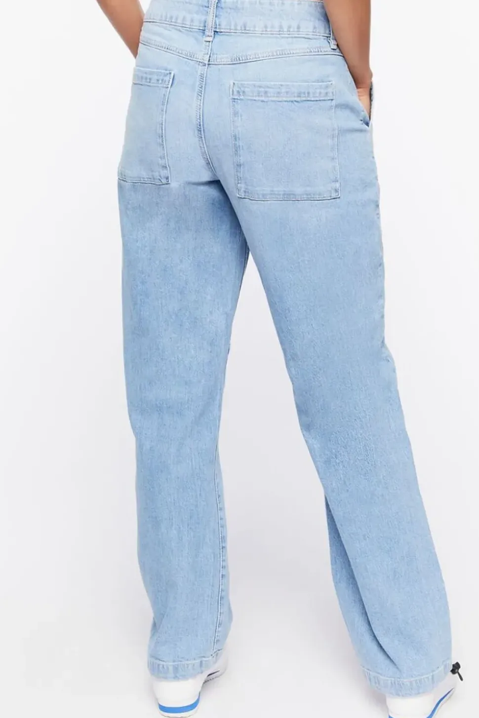 Mid-Rise Denim Joggers