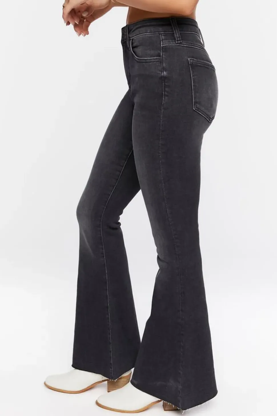 Mid-Rise Flare Jeans