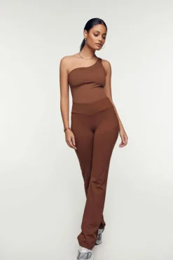 Mid-Rise Flare Pants