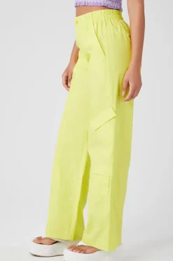 Mid-Rise Straight-Leg Cargo Pants