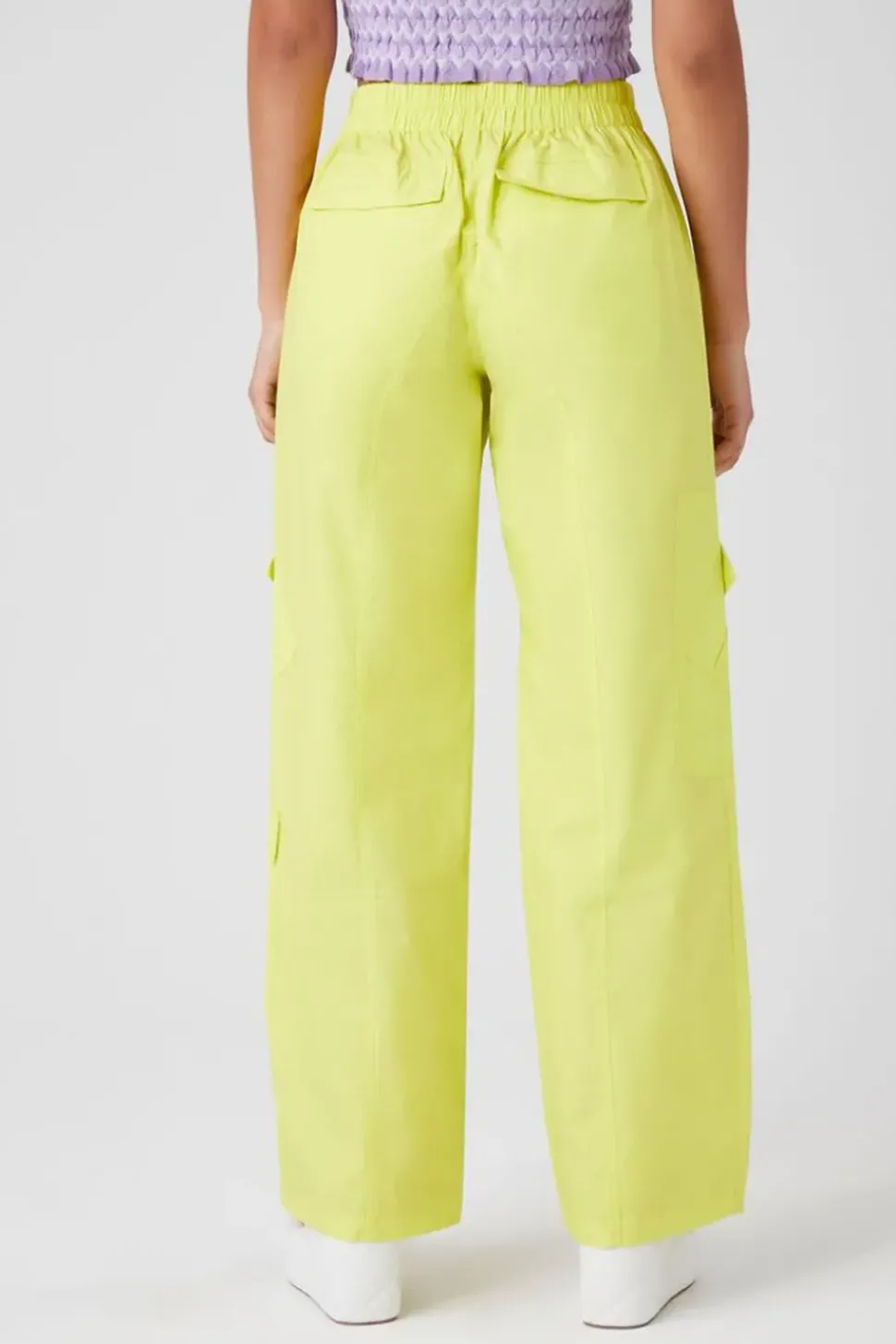 Mid-Rise Straight-Leg Cargo Pants