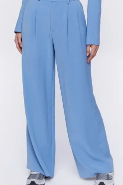 Mid-Rise Straight-Leg Trousers