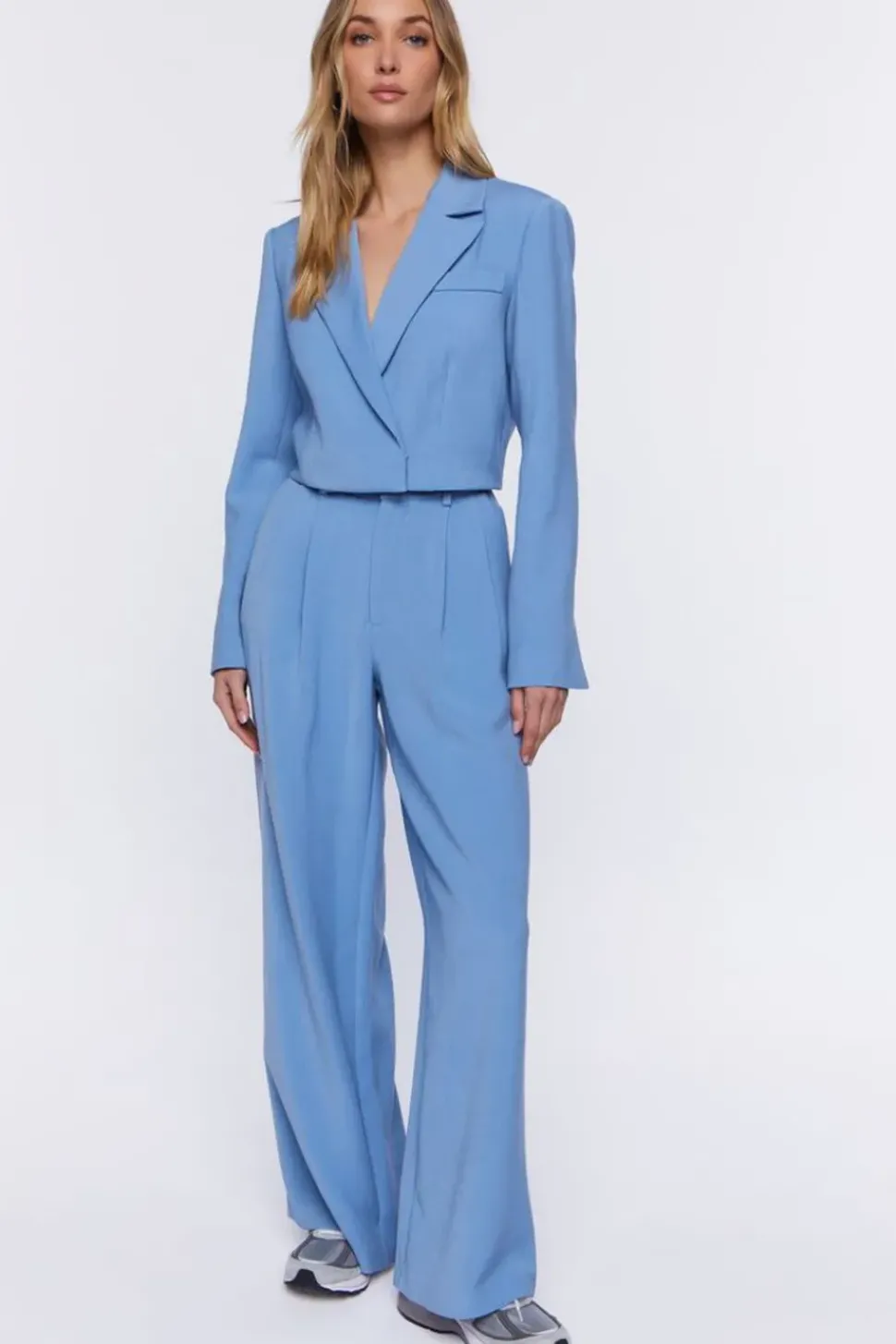 Mid-Rise Straight-Leg Trousers