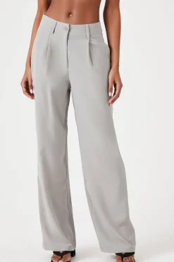 Mid-Rise Wide-Leg Pants
