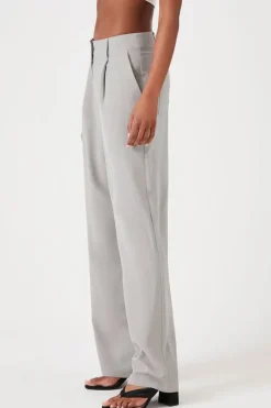 Mid-Rise Wide-Leg Pants