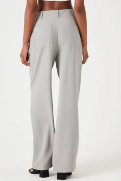 Mid-Rise Wide-Leg Pants