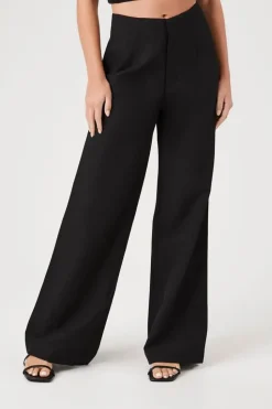 Mid-Rise Wide-Leg Pants