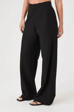 Mid-Rise Wide-Leg Pants