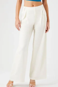 Mid-Rise Wide-Leg Trousers