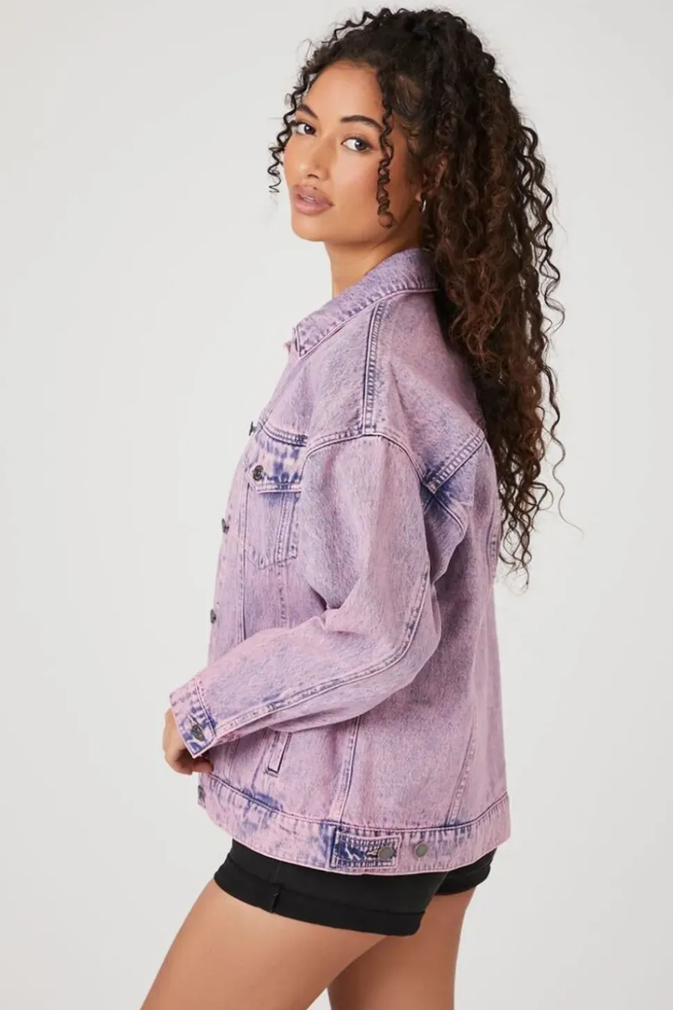Mineral Wash Denim Trucker Jacket