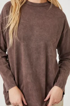 Mineral Wash Long-Sleeve Top