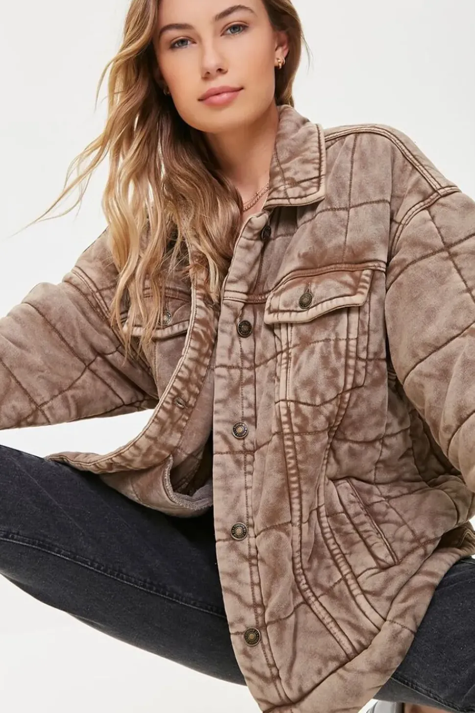 Mineral Wash Quilted Jacket
