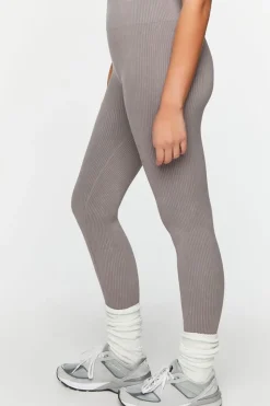 Mineral Wash Ribbed Leggings