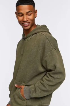 Mineral Wash Toggle Drawstring Hoodie