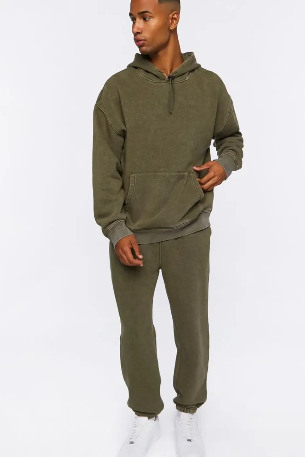 Mineral Wash Toggle Drawstring Hoodie
