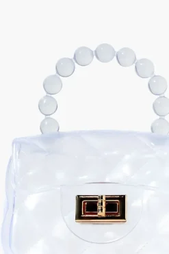 Mini Transparent Quilted Crossbody Bag