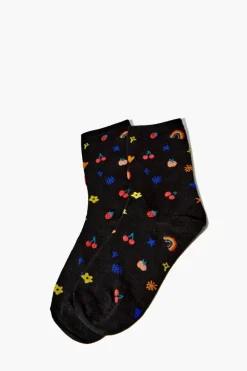Mixed Print Crew Socks