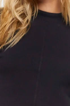 Mock Neck Crop Top
