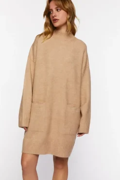 Mock Neck Sweater Dress