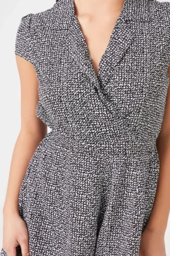 Mock Wrap Surplice Romper