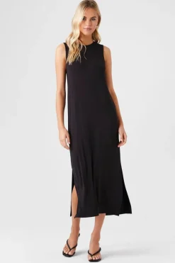 M-Slit Tank Midi Dress