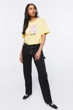 Mtv Graphic Cropped Tee