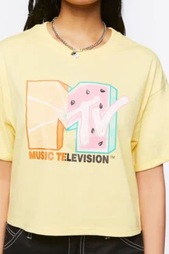 Mtv Graphic Cropped Tee