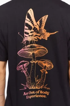 Mushroom & Butterfly Graphic Tee