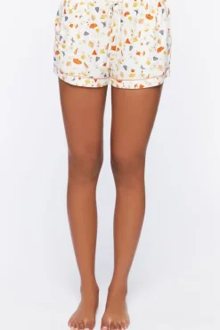 Mushroom & Butterfly Pajama Shirt & Shorts Set