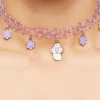 Mushroom Charm Choker Necklace