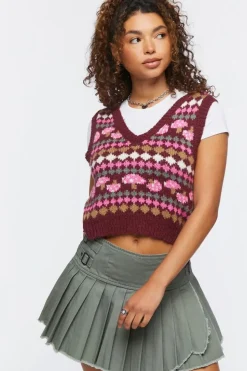 Mushroom Sweater Vest