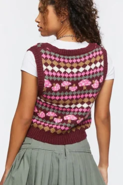 Mushroom Sweater Vest