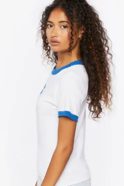 Nasa Graphic Ringer Cropped Tee