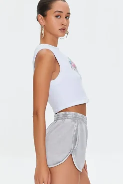 Naughty Cropped Muscle Tee
