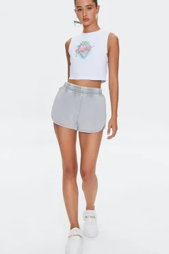 Naughty Cropped Muscle Tee