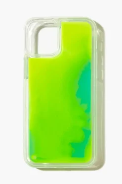 Neon Liquid Lava Case For Iphone 12