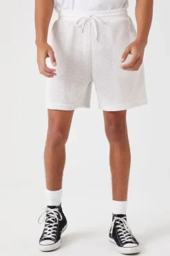 Netted Drawstring Shorts