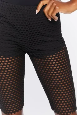 Netted Mesh Biker Shorts