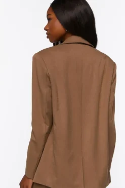 Notched Double-Breasted Blazer