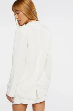 Notched Double-Breasted Blazer